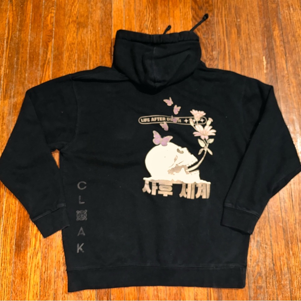 Large Cloak Brand Life After Death Markiplier Black Hoodie - Picture 4 of 8